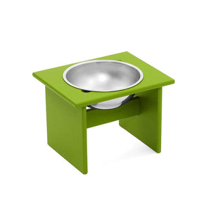 Minimalist Single Dog Bowl Stools Loll Designs Leaf Green Medium: 11 In Width 