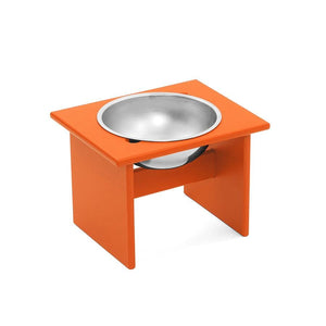 Minimalist Single Dog Bowl Stools Loll Designs Sunset Orange Medium: 11 In Width 