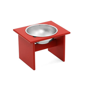 Minimalist Single Dog Bowl Stools Loll Designs Apple Red Medium: 11 In Width 