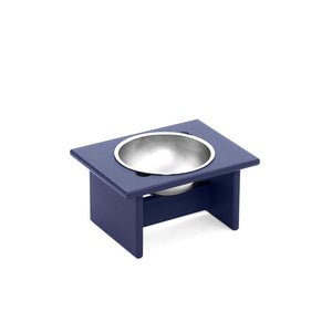 Minimalist Single Dog Bowl Stools Loll Designs Navy Blue Small: 9.5 In Width 