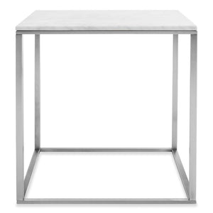 Minimalista Side Table side/end table BluDot Stainless Steel / Marble 