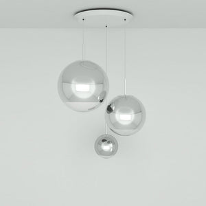 Mirror Ball LED Range Round Pendant Light hanging lamps Tom Dixon Gold 