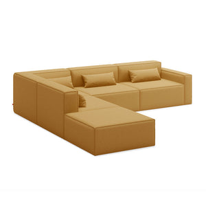 Mix Modular 5 Piece Sectional Sofa Sofa Gus Modern Mowat Ferro Left Facing 