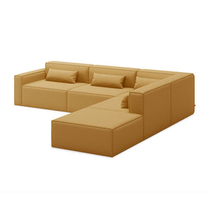 Mix Modular 5 Piece Sectional Sofa Sofa Gus Modern Mowat Ferro Right Facing 