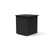 Mondo Single Planter with Lid planter Loll Designs Black 