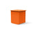 Mondo Single Planter with Lid planter Loll Designs Sunset Orange 