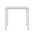 Monza Square Table Tables Plank White HPL top - white powder-coat legs 