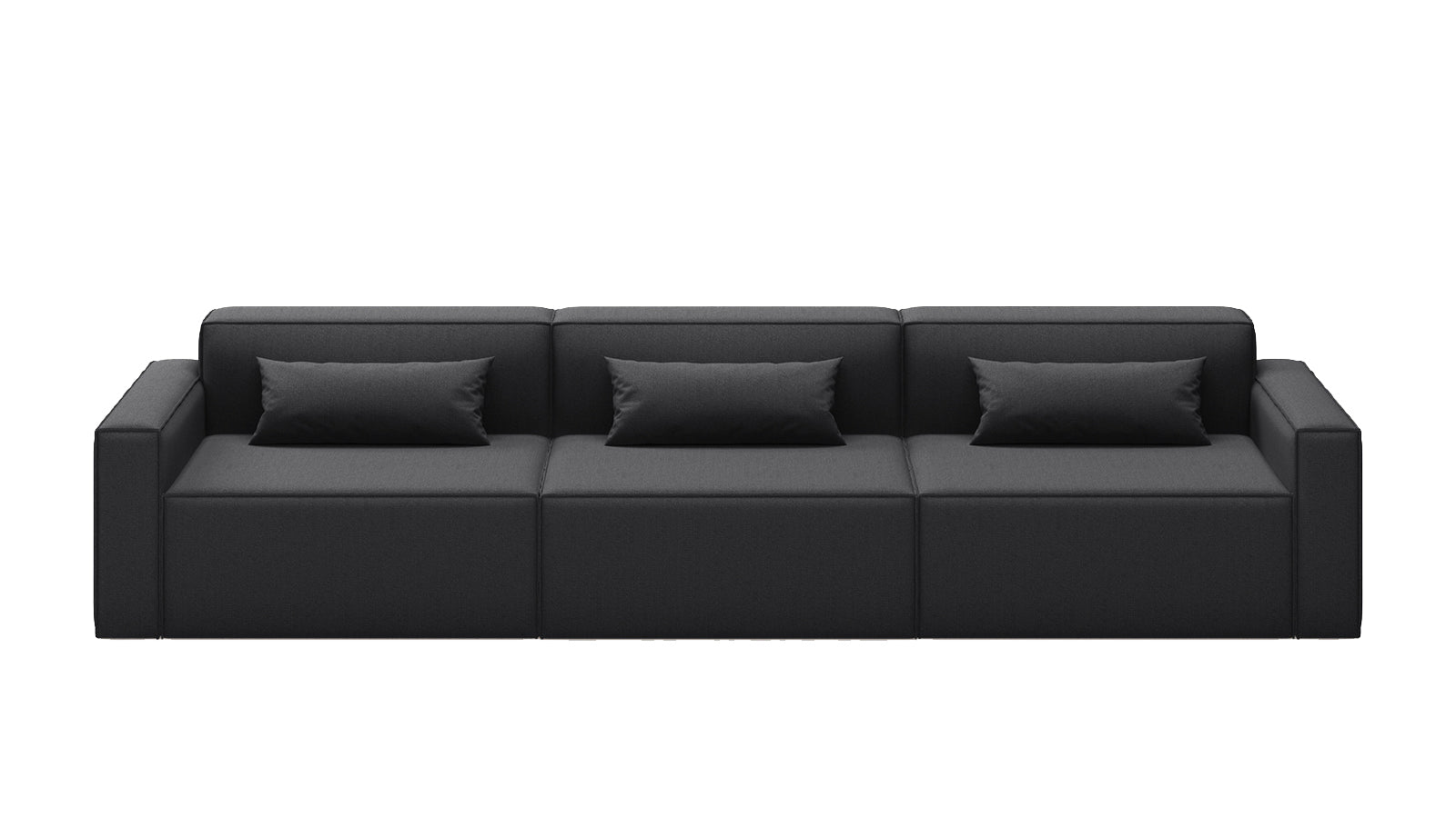 Mix Modular 3 Piece Sofa Sofa Gus Modern Mowat Raven 