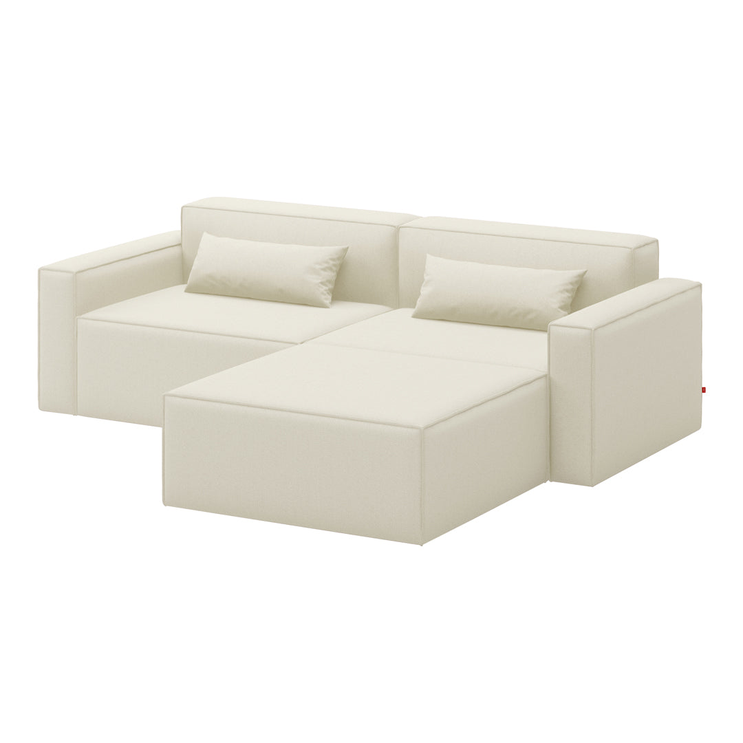 Mix Modular 3 Piece Sectional Sofa Sofa Gus Modern Mowat Sand 