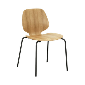 My Chair Chairs Normann Copenhagen Black Steel Lacquered Oak Veneer 