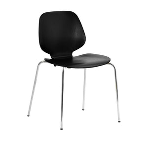 My Chair Chairs Normann Copenhagen Chrome Black Painted and Lacquered Ash Veneer 