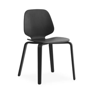 My Chair Chairs Normann Copenhagen Wood Black Painted and Lacquered Ash Veneer 