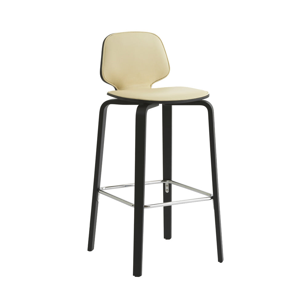 My Chair Wood Base Barstool Front Upholstered Stools Normann Copenhagen 