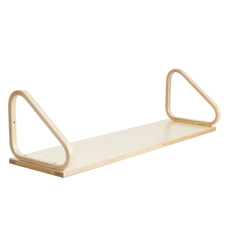 Wall Shelf 112 storage Artek 112B (9.8"d) - Natural Lacquered 