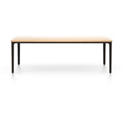 Plate Rectangular Table Coffee Tables Vitra 44.5"L x 28" W - Natural oak top - chocolate base 