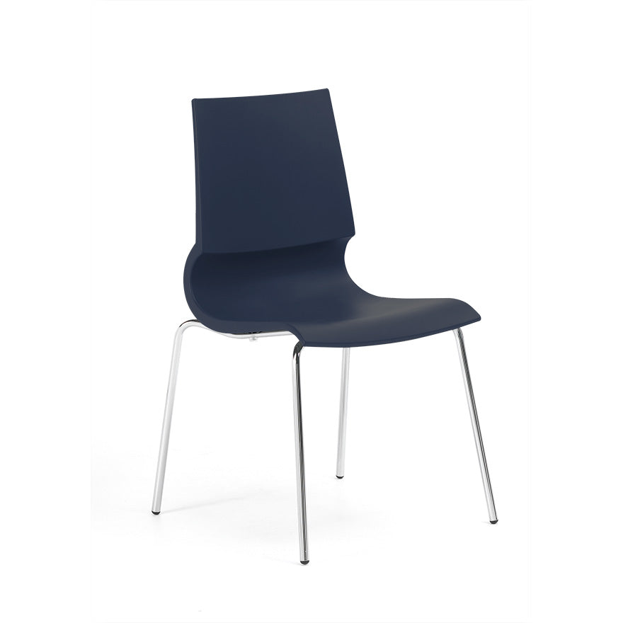 Gigi Armless Chair Chairs Knoll Navy No Tablet Arms 