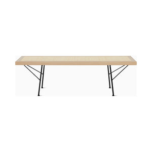 Nelson Cane Bench Benches herman miller 48 Inch Natural Maple Black