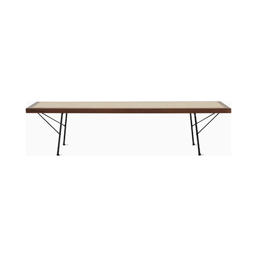 Nelson Cane Bench Benches herman miller 60 Inch Walnut +$400.00 Black