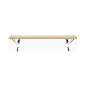 Nelson Cane Bench Benches herman miller 72 Inch Natural Maple Black