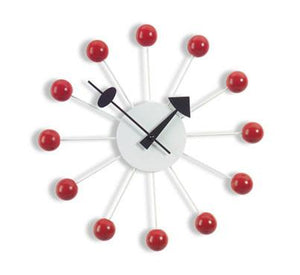 Nelson Ball Clock - Red Clocks Vitra 