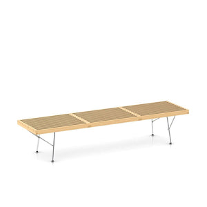 Nelson Bench Benches herman miller 72-inches Wide +$240.00 Metal Base +$100.00 Natural Maple Slat Finish