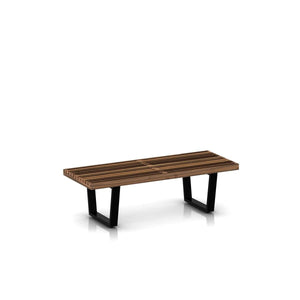 Nelson Bench Benches herman miller 48-inches Wide Wood Base Walnut Slat Finish +$740.00