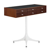 Nelson Miniature Chest 6 Drawer With Pedestal storage herman miller Teak and Dark Brown Teak +$500.00 Black Studio White
