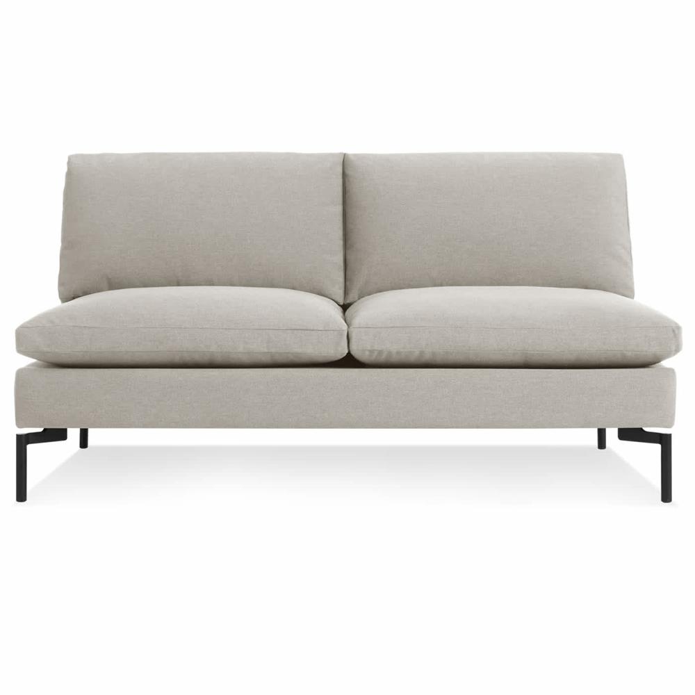 New Standard Armless Sofa Sofa BluDot Nixon Sand - Black Legs 