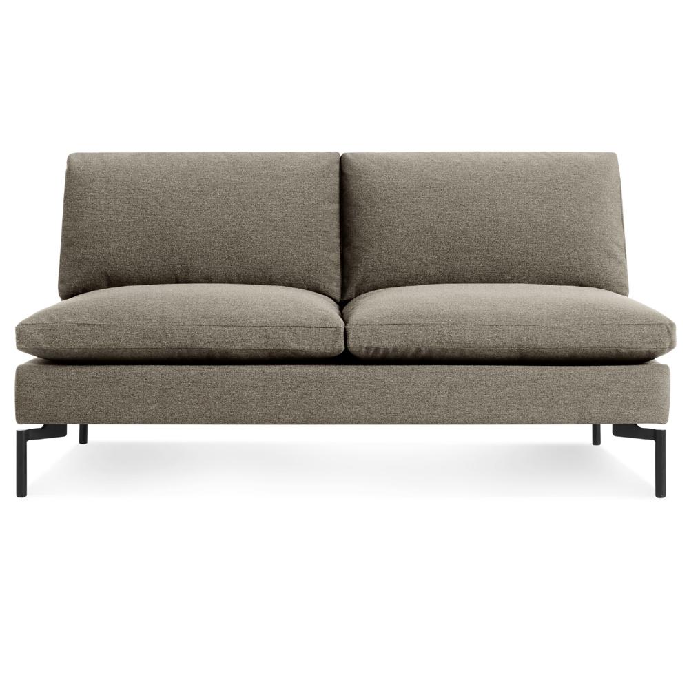 New Standard Armless Sofa Sofa BluDot Sanford Black - Black Legs 