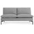 New Standard Armless Sofa Sofa BluDot Spitzer Grey - Black Legs 