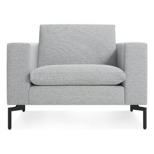 New Standard Lounge Chair lounge chair BluDot Maharam Mode in Intaglio - Black Legs 