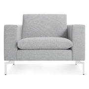 New Standard Lounge Chair lounge chair BluDot Maharam Mode in Intaglio - White Legs 