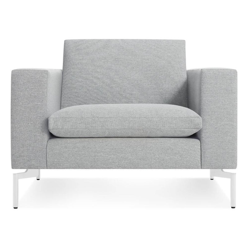 New Standard Lounge Chair lounge chair BluDot Maharam Mode in Intaglio - White Legs 