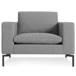 New Standard Lounge Chair lounge chair BluDot Spitzer Grey - Black Legs 