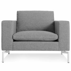 New Standard Lounge Chair lounge chair BluDot Spitzer Grey White Legs 