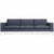 New Standard Sofa 104 Sofa BluDot Nixon Blue/White Legs 