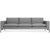 New Standard Sofa 104 Sofa BluDot Spitzer Grey/Black Legs 