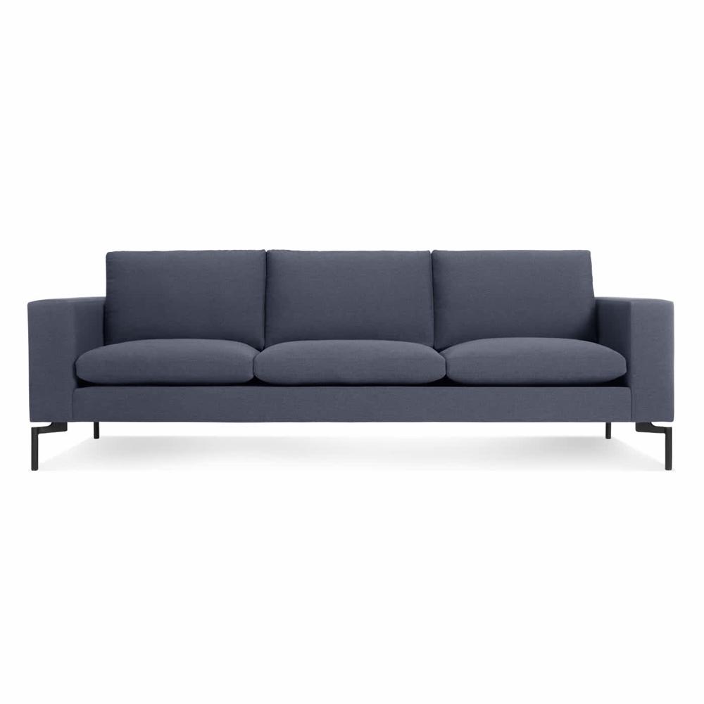 New Standard Sofa 92 Sofa BluDot Nixon Blue - Black Legs 