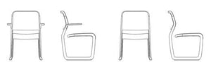 Newson Aluminum Chair Side/Dining Knoll 