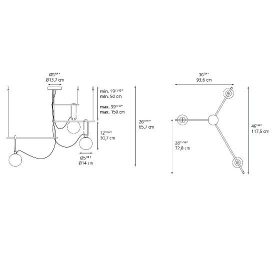 NH S3 14 Suspension Pendant Lights Artemide 