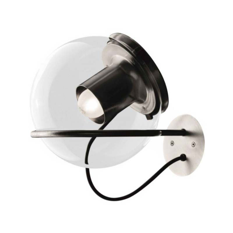 The Globe Wall Sconce Wall Lights Oluce Satin Nickel 