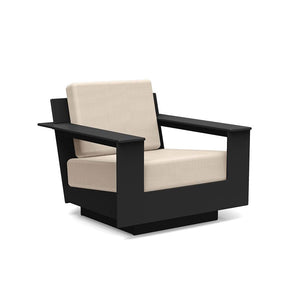 Nisswa Lounge Chair lounge chairs Loll Designs Black Canvas Flax 