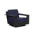 Nisswa Lounge Chair lounge chairs Loll Designs Black Canvas Navy 