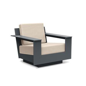 Nisswa Lounge Chair lounge chairs Loll Designs Charcoal Grey Canvas Flax 