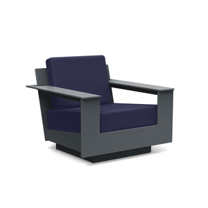 Nisswa Lounge Chair lounge chairs Loll Designs Charcoal Grey Canvas Navy 