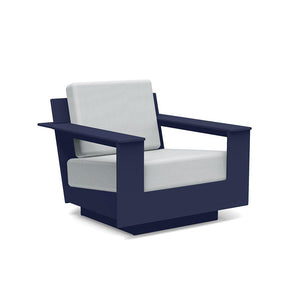 Nisswa Lounge Chair lounge chairs Loll Designs Navy Blue Cast Silver 