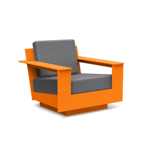 Nisswa Lounge Chair lounge chairs Loll Designs Sunset Orange Cast Charcoal 
