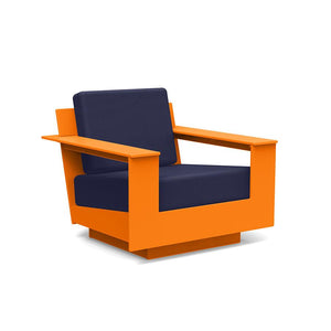 Nisswa Lounge Chair lounge chairs Loll Designs Sunset Orange Canvas Navy 