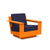 Nisswa Lounge Chair lounge chairs Loll Designs Sunset Orange Canvas Navy 