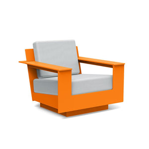 Nisswa Lounge Chair lounge chairs Loll Designs Sunset Orange Cast Silver 